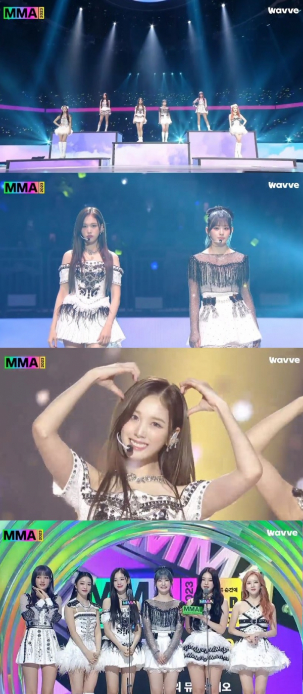 ▲스테이씨(사진 = 웨이브 'MMA 2023' 방송 화면 캡처)