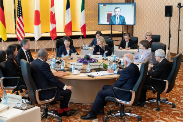 ▲일본 정부에 따르면 주요 7개국(G7) 정상이 6일 화상회의를 열어 우크라이나와 중동 정세, 인공지능(AI) 대처 문제 등을 논의한다. 연합뉴스