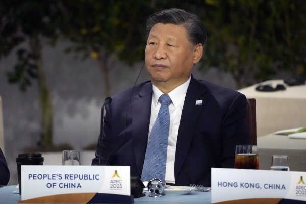 ▲시진핑 중국 국가주석이 11월 16일(현지시간) 미국 캘리포니아주 샌프란시스코에서 열린 아시아태평양경제협력체(APEC) 정상회의에 참석하고 있다. 샌프란시스코(미국)/AP연합뉴스
