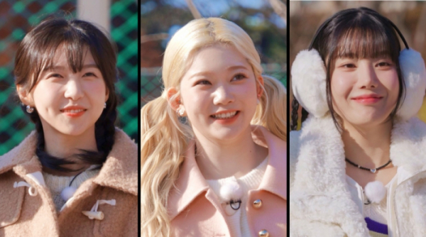 ▲주현영, 츠키, 권은비(사진제공=SBS)