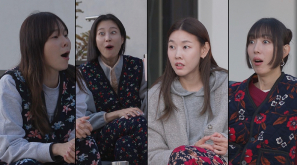 ▲'미운 우리 새끼' 진정선, 이현이, 한혜진, 지현정(사진제공=SBS)