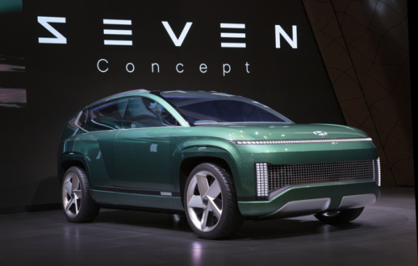 ▲현대차가 2021 LA 오토쇼에서 공개된한전기 SUV 콘셉트카 세븐. (사진제공=현대자동차)