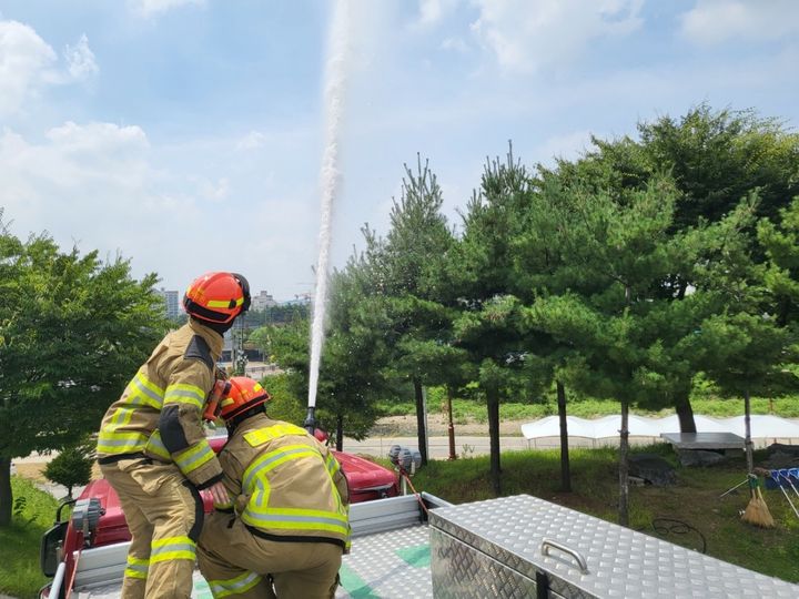 ▲경기소방 훈련모습. (경기소방재난본부 )