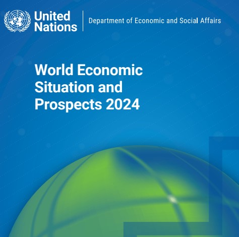 ▲유엔 경제사회국(DESA)의 '2024 세계 경제 상황과 전망' 보고서 표지 캡처