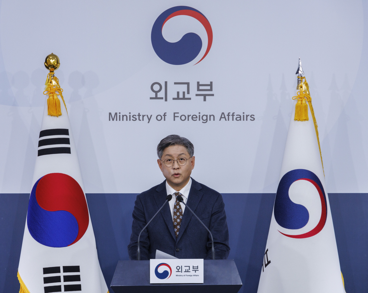 ▲임수석 외교부 대변인이 16일 오후 서울 종로구 외교부에서 정례브리핑을 하고 있다. (연합뉴스)