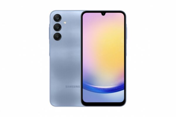▲'갤럭시 A25 5G(Galaxy A25 5G)' 라이트블루 색상 제품. (사진제공=삼성전자)