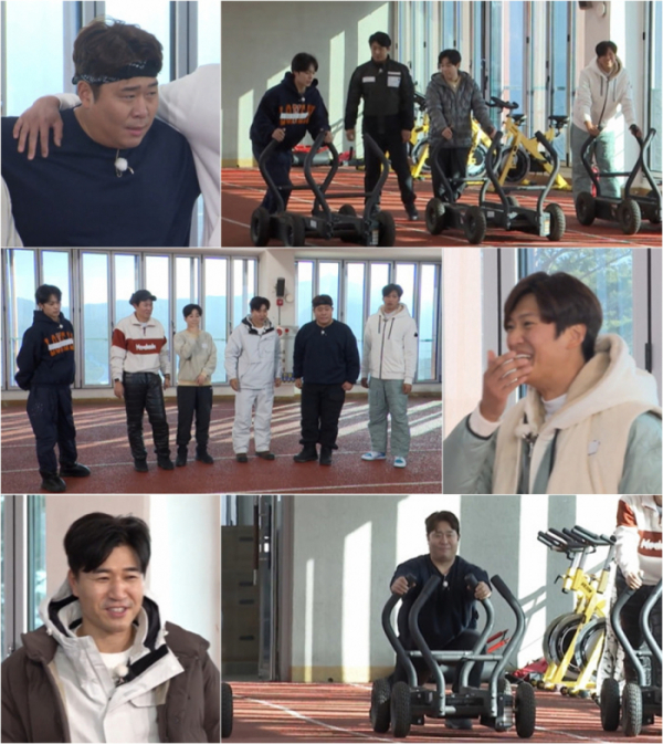 ▲'1박 2일' 봅슬레이 훈련(사진제공=KBS)