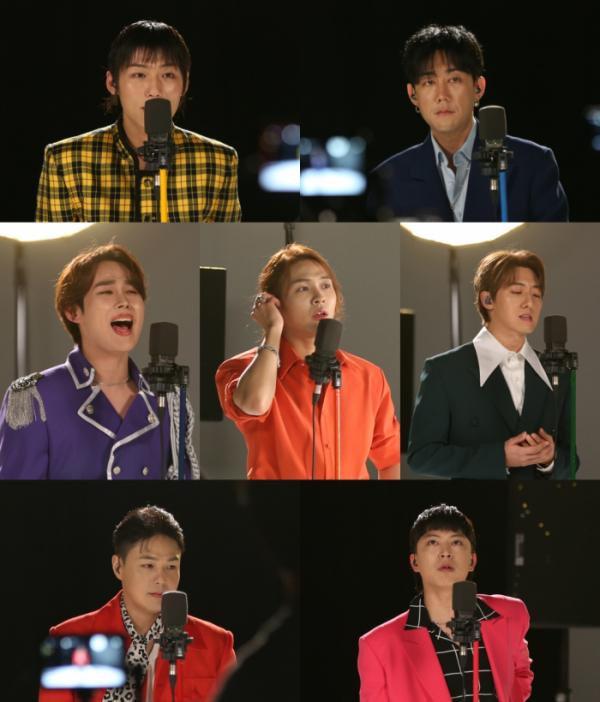 ▲'싱어송파이터'의 '오빠시대' 톱7(사진제공=MBN)