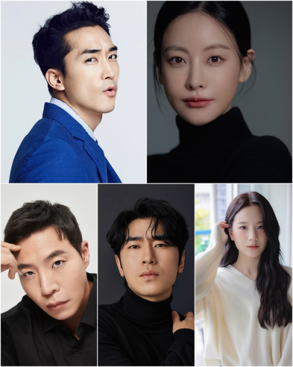 ▲송승헌, 오연서, 장규리, 이시언, 태원석(왼쪽 위부터 시계방향)(사진제공=스타쉽엔터테인먼트, 스토리제이컴퍼니, 저스트엔터테인먼트)