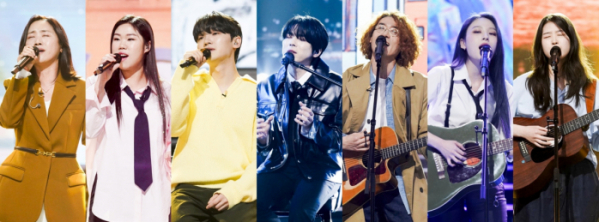 ▲'싱어게인3' 탑7(사진제공=JTBC)