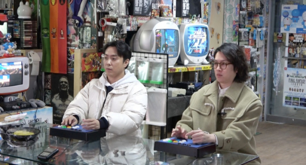 ▲'미우새' 은지원 김희철 게임(사진제공=SBS)