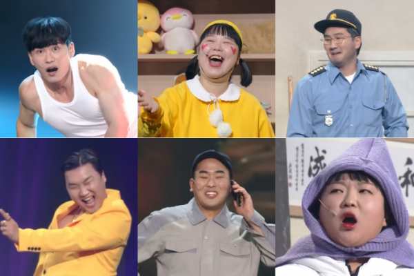 ▲'윤형빈소극장' 출신 개그맨들(사진=KBS2 '개그콘서트' 방송화면 캡처, 윤소그룹 제공)