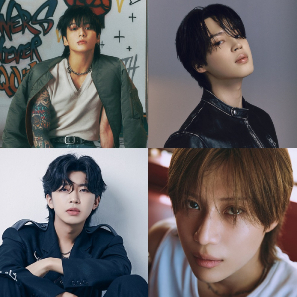 ▲방탄소년단 정국‧지민, 임영웅, 태민(사진제공=각 소속사)