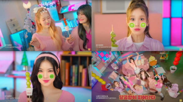 ▲스테이씨(사진 = 달콤왕가탕후루 유튜브 영상 캡처)