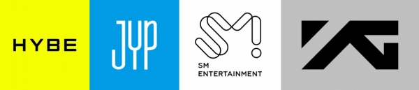 ▲(사진제공=하이브, JYP, SM, YG엔터테인먼트)
