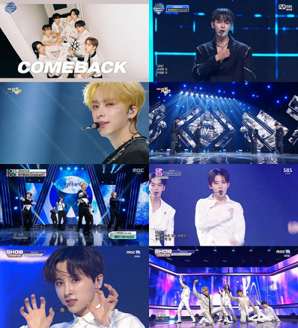 ▲온리원오브(사진=각 음악방송 캡처)