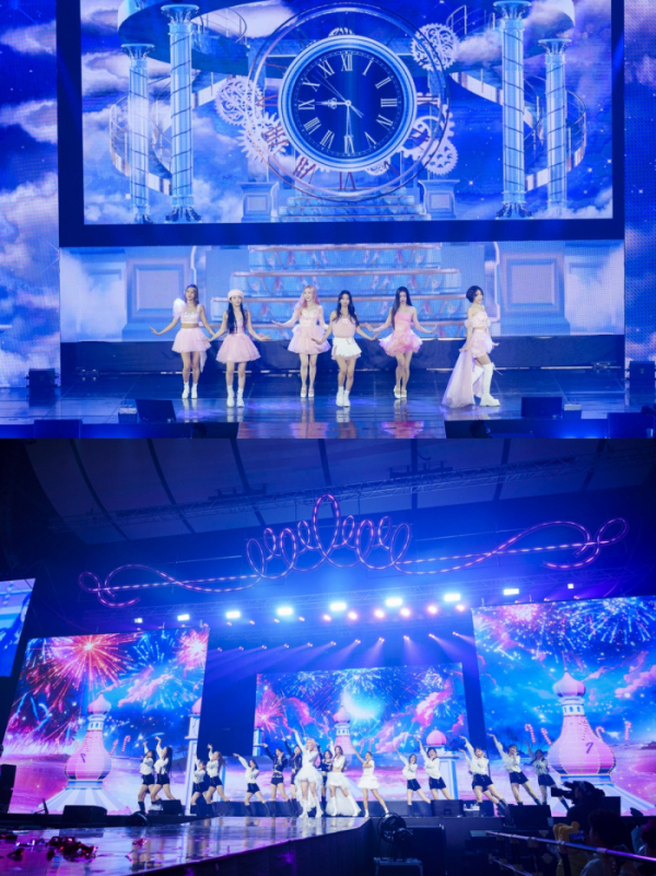 ▲오마이걸 팬 콘서트 현장(사진제공=알비더블유, WM엔터테인먼트)