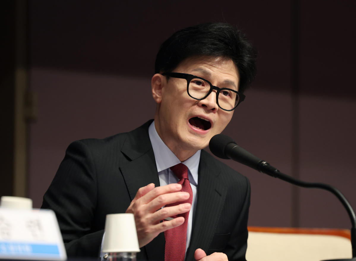 ▲[서울=뉴시스] 김진아 기자 = 한동훈 국민의힘 비상대책위원장이 7일 오전 서울 중구 프레스센터에서 열린 관훈토론회에서 발언하고 있다. 2024.02.07. bluesoda@newsis.com