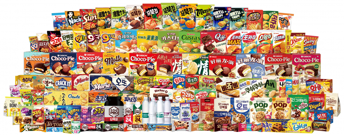 ▲오리온 제품들. (사진제공=오리온)