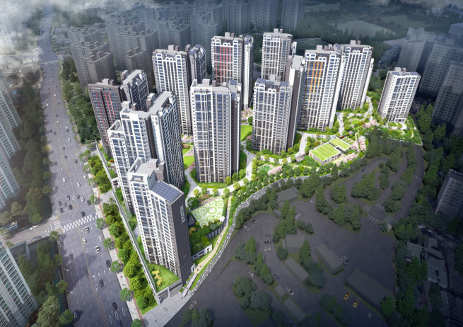 ▲'힐스테이트 두정역' 조감도 (사진제공=현대건설)