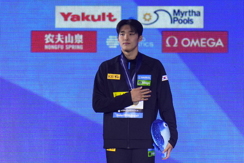 ▲김우민(23·강원도청) (AP/연합뉴스)