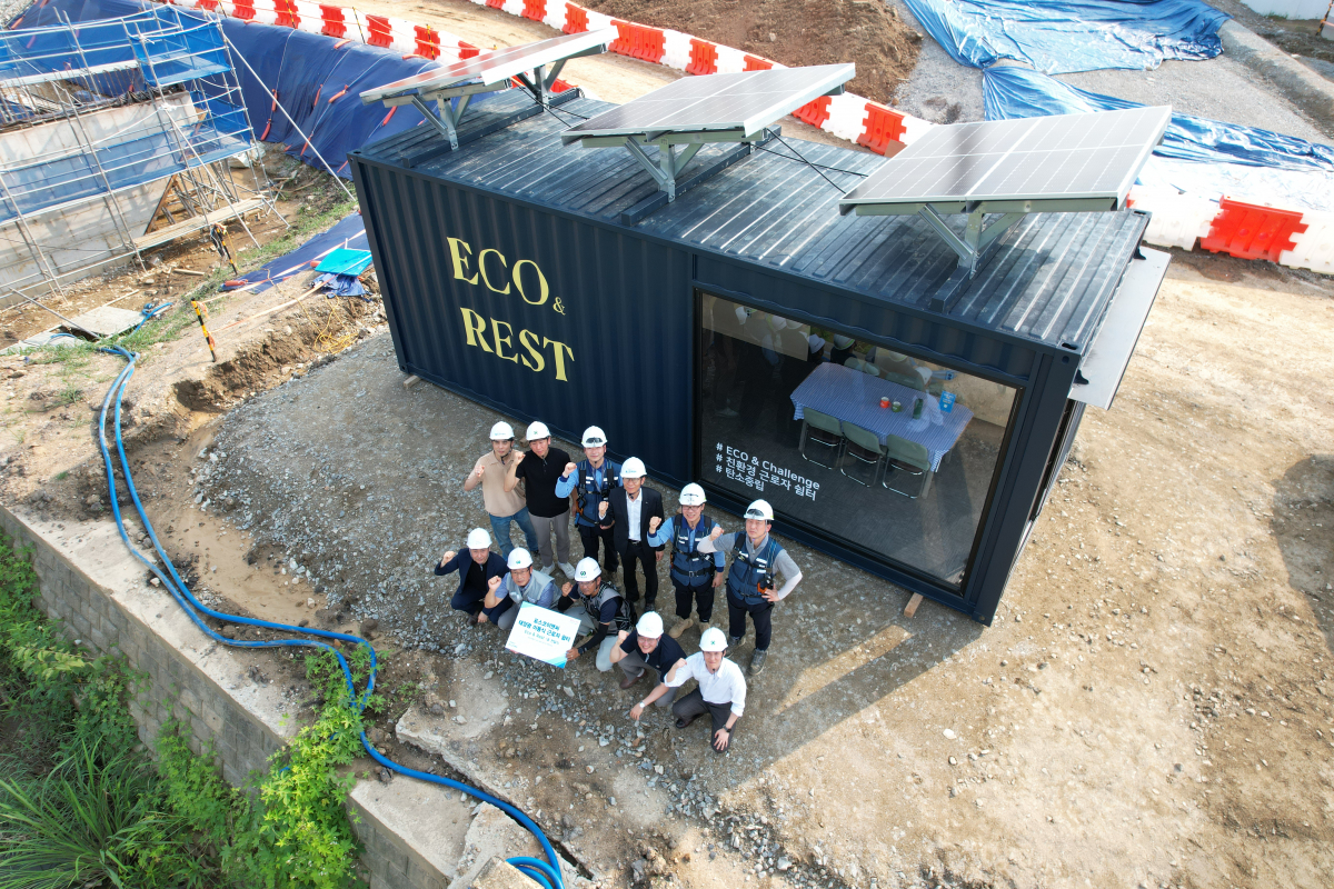 ▲ECO & REST 친환경 휴게실 사진 (사진=포스코이앤씨)