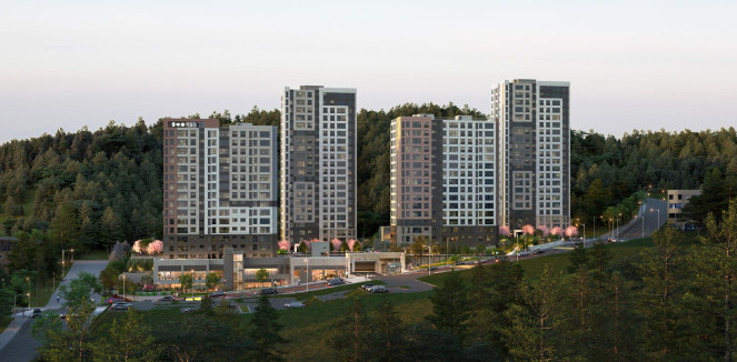 ▲'분당 금호어울림 그린파크' 투시도.  (자료제공=금호건설)