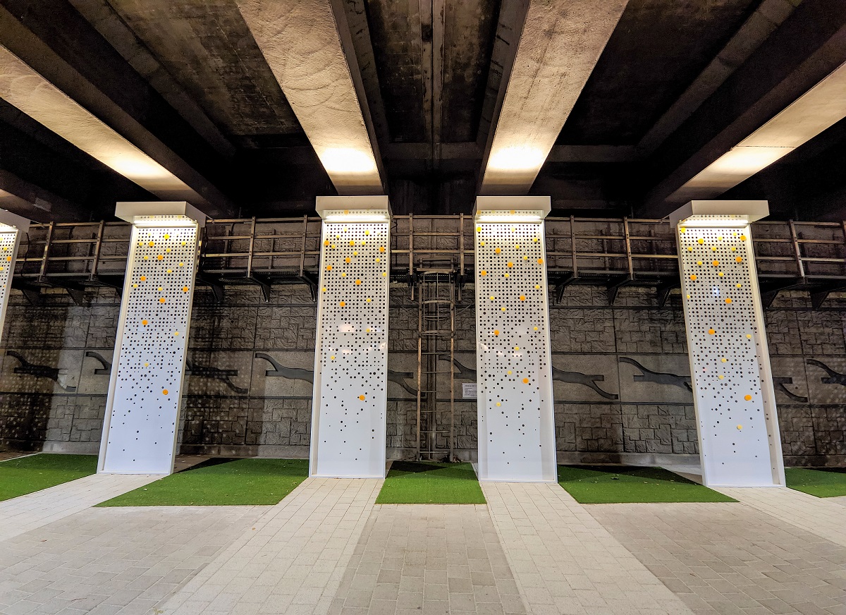 ▲서초 어번캔버스 사업을 통해 변한 서초1교 하부의 모습. (자료제공=서초구)