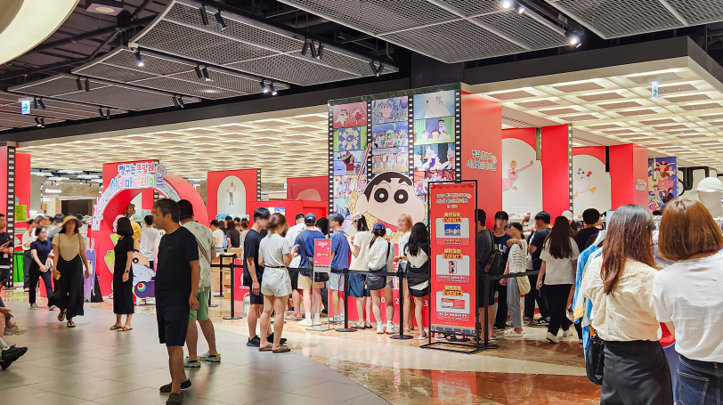 ▲스위트스팟이 기획·운영한 ‘짱구는 못말려 시네마퍼레이드 투어’는 누적 방문객 20만 명을 기록했다. (사진제공=스위트스팟)