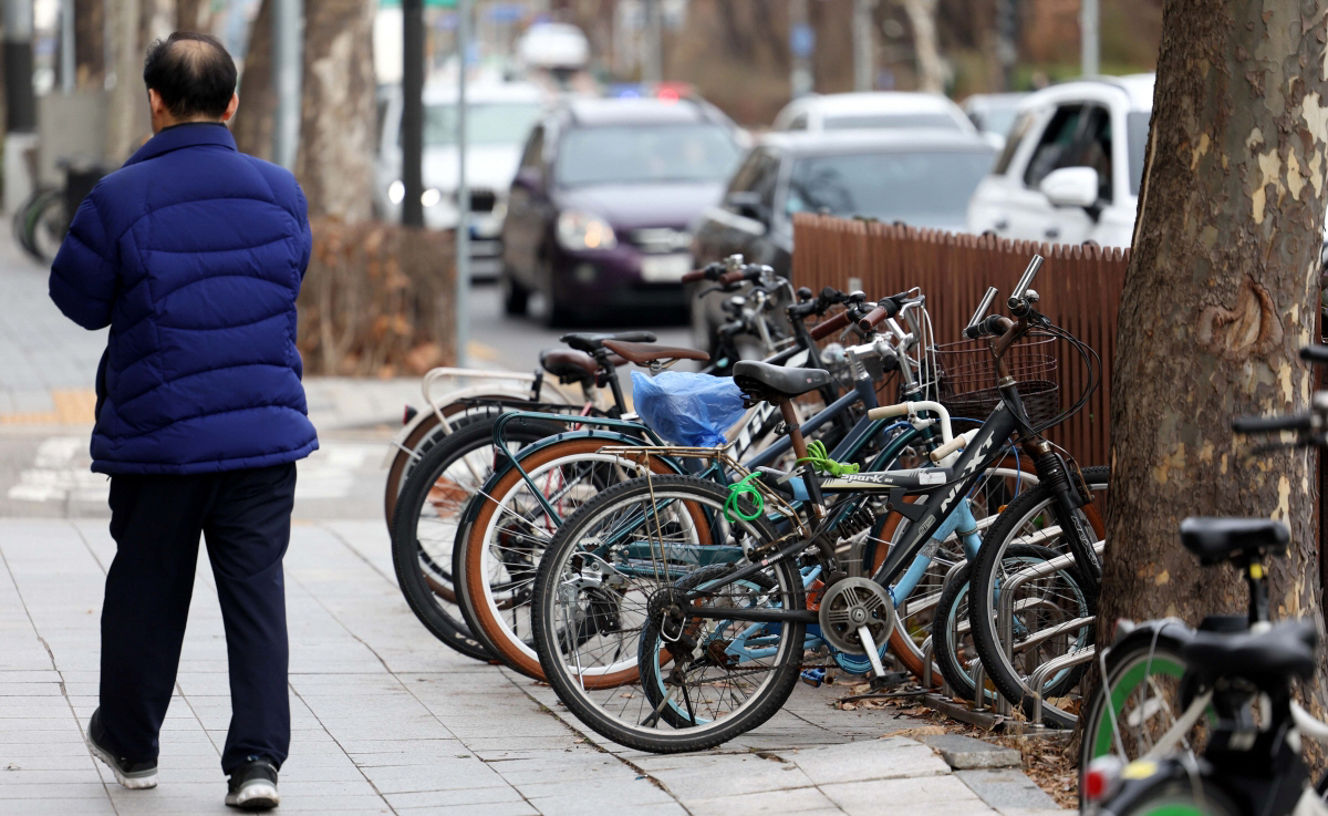 ▲서울 시내에 자전거가 세워져 있다. 기사와 직접 관련 없는 자료용 사진. (뉴시스)
