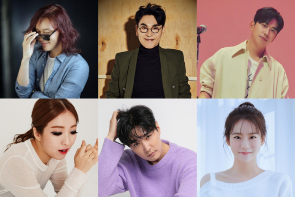 ▲'한터뮤직어워즈' 시상자(사진제공=각 소속사)