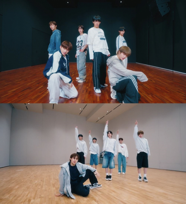 ▲TWS(투어스) 안무연습(사진제공=플레디스)