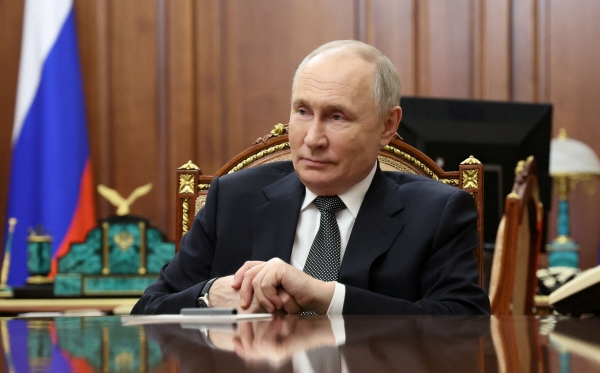 ▲블라디미르 푸틴 러시아 대통령. 그는 미국이 주장한 우주 핵무기에 대해 "전혀 불가능하다"며 부인했다. 모스크바/로이터연합뉴스
