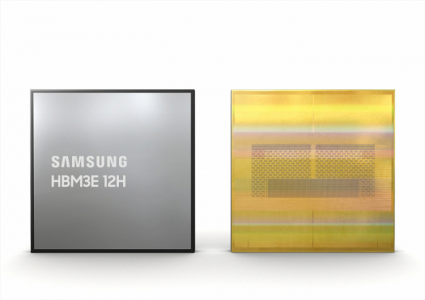 ▲삼성전자가 업계 최초로 36GB(기가바이트) HBM3E(5세대 HBM) 12단 D램 개발에 성공했다 (사진제공=삼성전자)