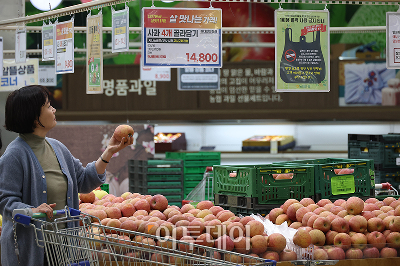 ▲6일 서울의 한 마트에서 시민들이 장을 보고 있다. 고이란 기자 photoeran@