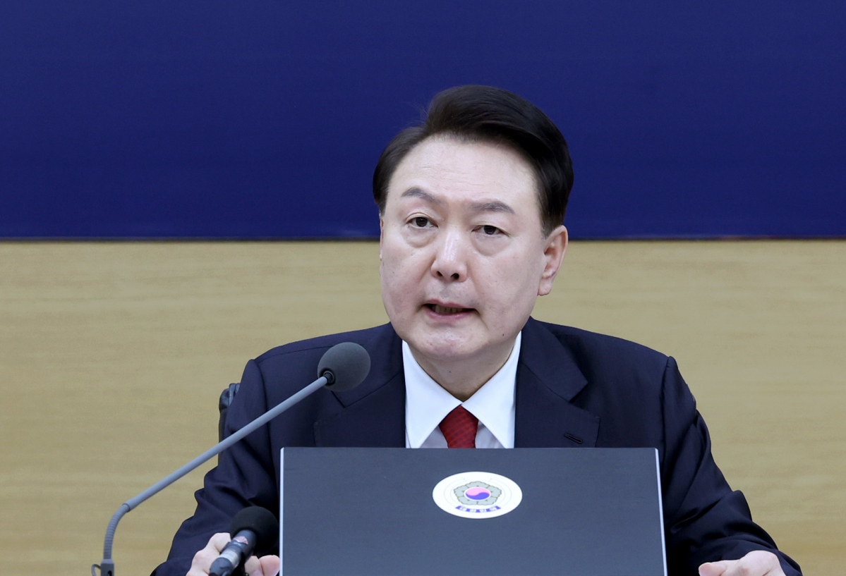 ▲윤석열 대통령이 6일 세종특별자치시 정부세종청사에서 열린 국무회의에서 발언하고 있다. (연합뉴스)