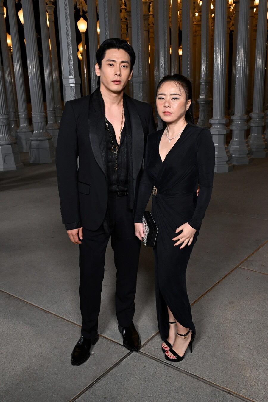 ▲2023 LACMA 아트+필름 갈라에 참석한 유대오, 니키리 부부 (출처=구찌)
