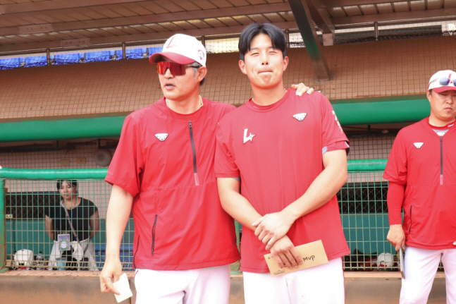 ▲2차 스프링캠프 MVP로 선정된 포수 조형우. (제공=SSG 랜더스)