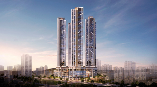 ▲힐스테이트 문수로 센트럴 투시도. (자료제공=현대건설)