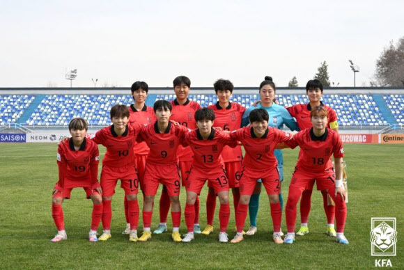 ▲한국 여자 U-20 축구 대표팀.(사진 제공=대한축구협회)
