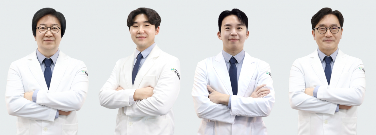 ▲화홍병원 신규 의료진. 신경외과(척추) 안광업 과장, 신경외과(뇌) 이우성 과장, 영상의학과 이성욱 과장, 응급의학과 천영호 과장 (왼쪽부터) (화홍병원)