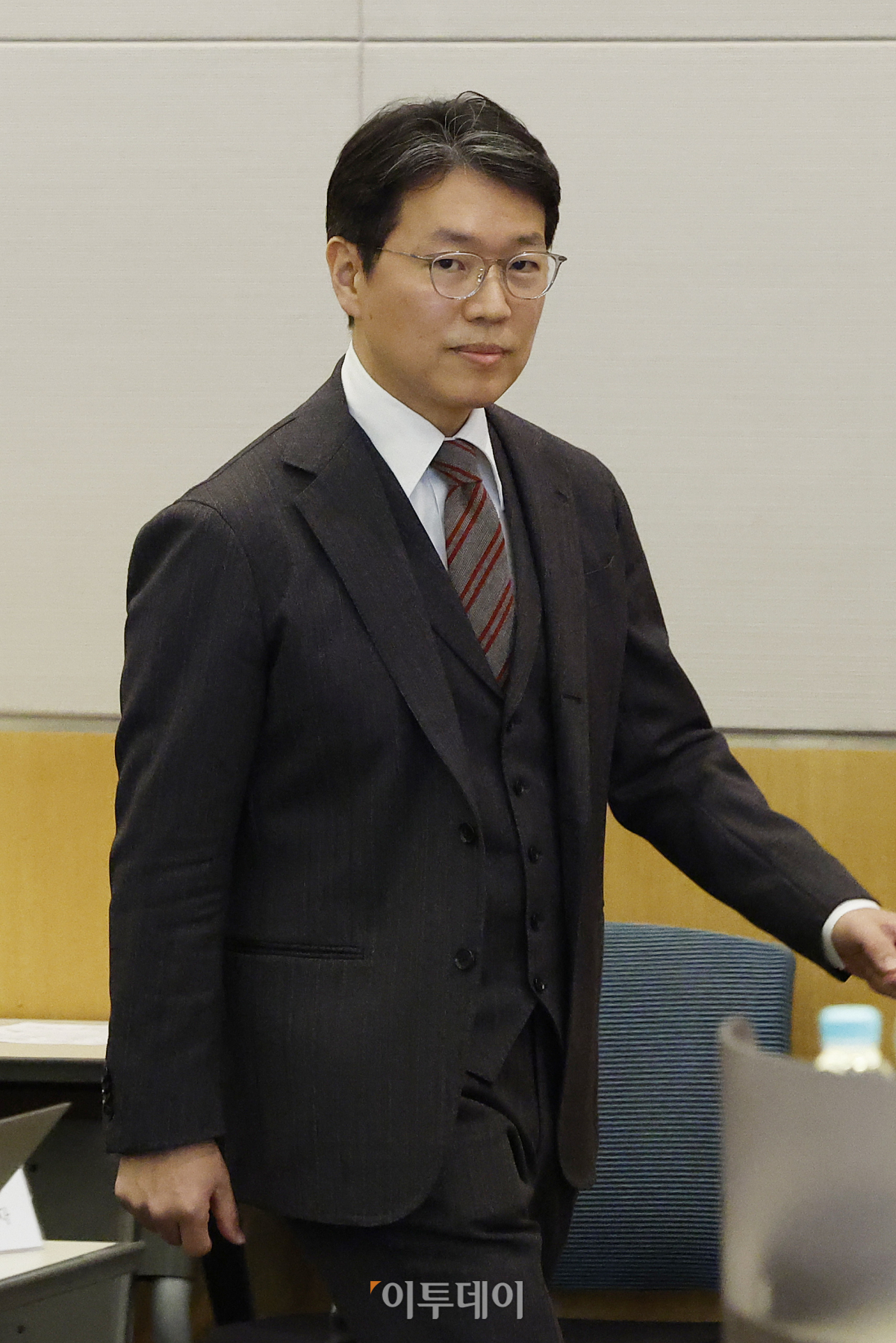 ▲임종훈 한미정밀화학 대표가 21일 서울 영등포구 FKI타워 컨퍼런스센터에서 기자간담회에 참석하고 있다. 조현호 기자 hyunho@