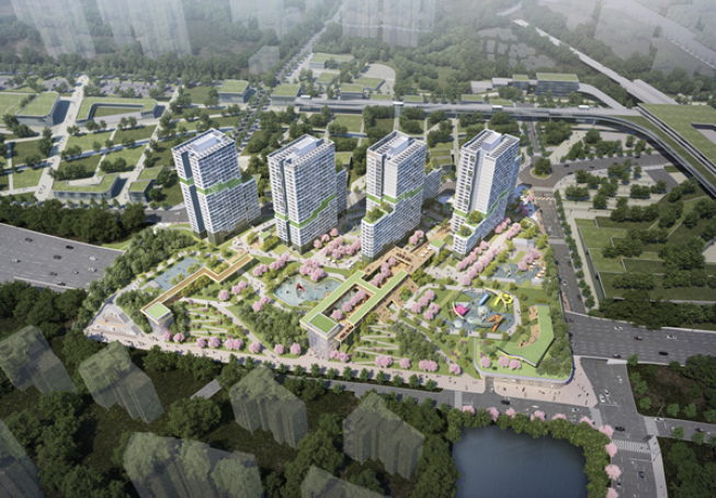 ▲신내4 공공주택지구 조감도. (자료제공=서울시)