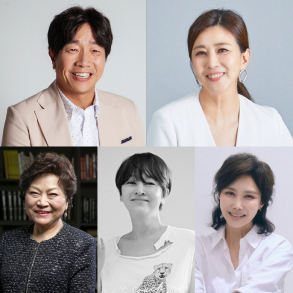 ▲박철민, 양정아, 이승연, 지수원, 김용림(사진제공=각 소속사)