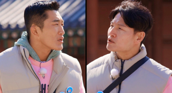 ▲'런닝맨' 김동현, 김종국(사진제공=SBS)