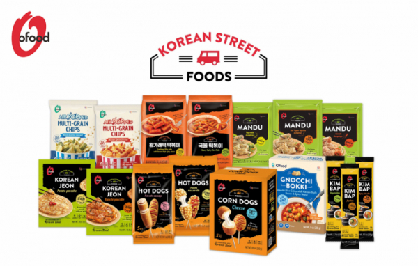 ▲대상 글로벌 식품 브랜드 오푸드(O’food)가 한국 인기 길거리 음식과 대표 분식 메뉴를 선보이는 ‘코리안 스트리트 푸드(Korean Street Food)’ 라인을 론칭했다 (사진제공=대상)