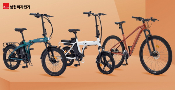 ▲삼천리자전거 2024년 신제품 라인업 팬텀 Q SF 플러스(왼쪽부터), 팬텀 어라운드 F, 아팔란치아 M55.  (사진제공=삼천리자전거)