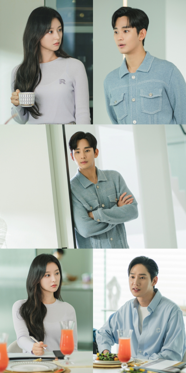 ▲'눈물의 여왕' 김지원, 김수현(사진제공=tvN)