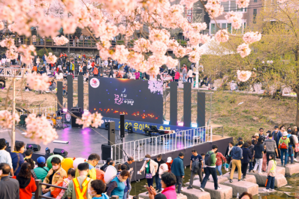 ▲ 도봉구가 우이천 일대에서 '도봉 벚꽃축제'를 연다.  (사진 제공 = 도봉구)