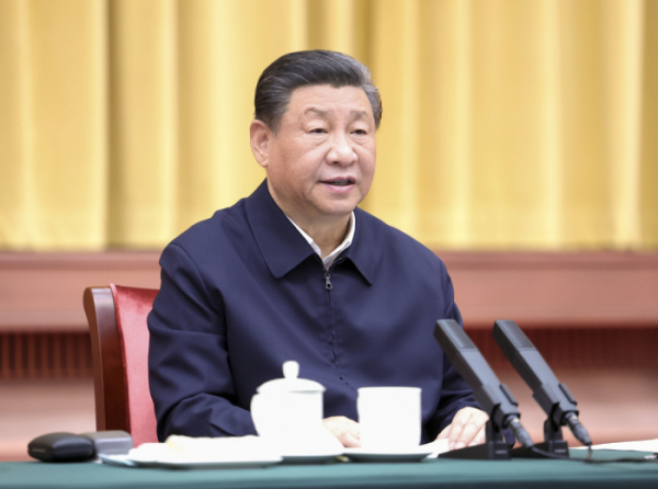 ▲시진핑 중국 국가주석이 20일 후난성 창사에서 회의를 열고 있다. 후난(중국)/신화연합뉴스